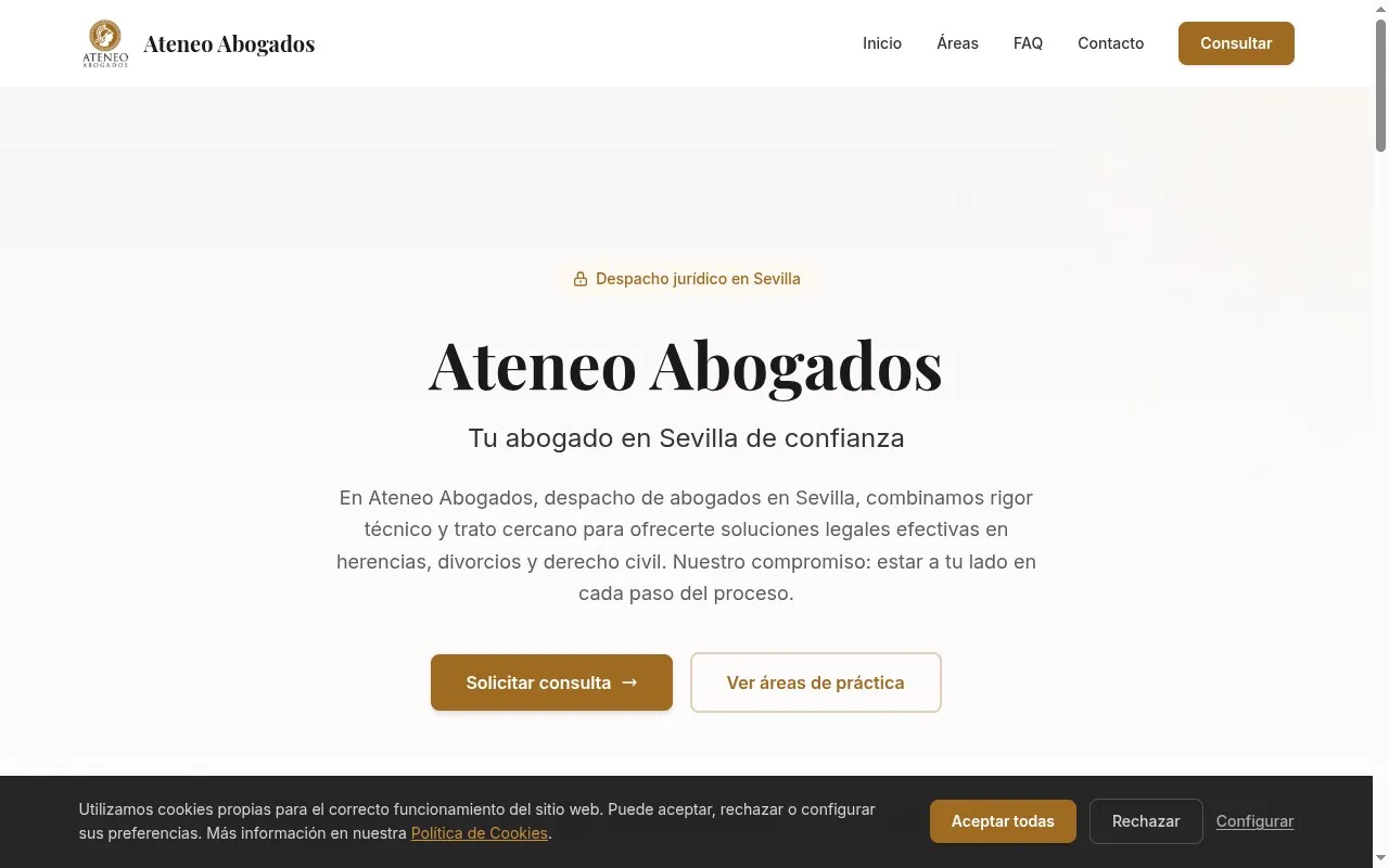 Captura de Ateneo Abogados
