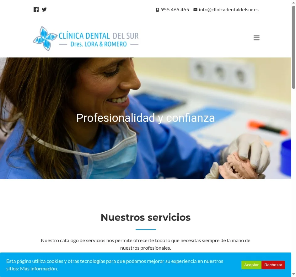 Captura de Clínica Dental del Sur